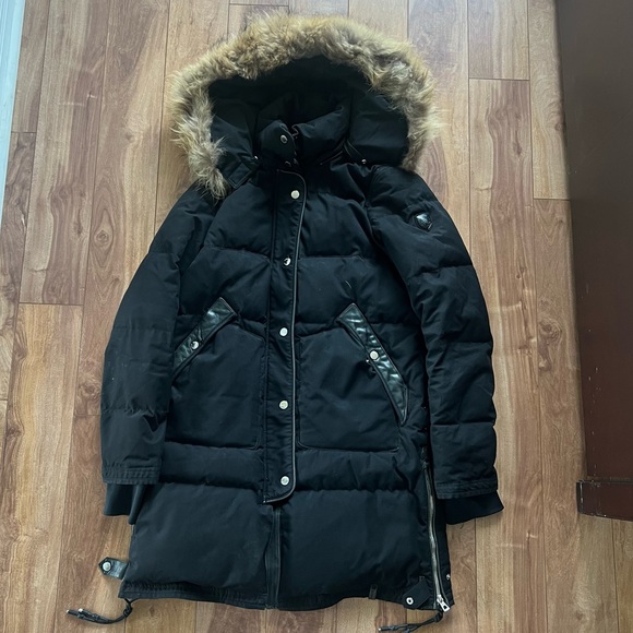 RUDSAK Women's Moda Black Puffer Coat - Picture 4 of 17